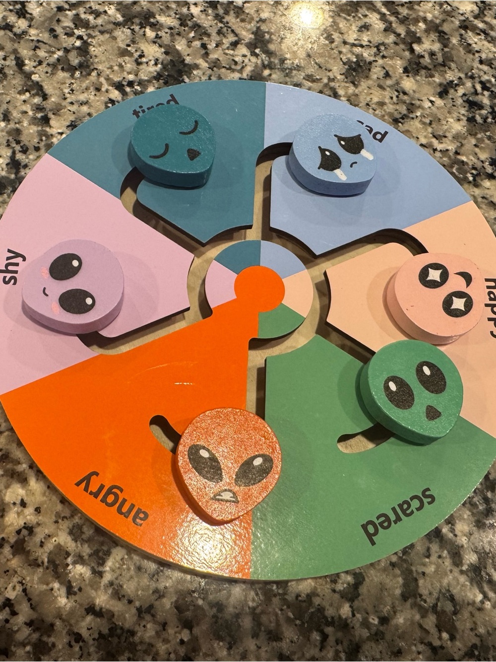 Kids Emotion Recognition Wheel Toy - Multicolor